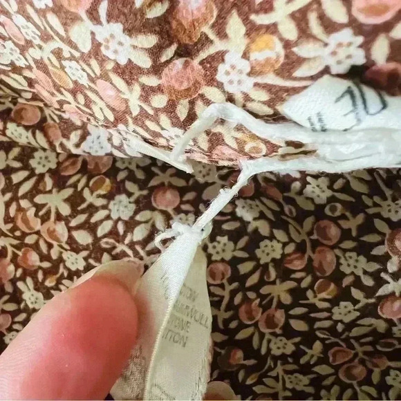 Vintage Italy Button Down Shirt Fruit Print Sz S Cotton - Picture 8 of 9